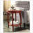 Aberta Red Finish Accent Table-1132394427