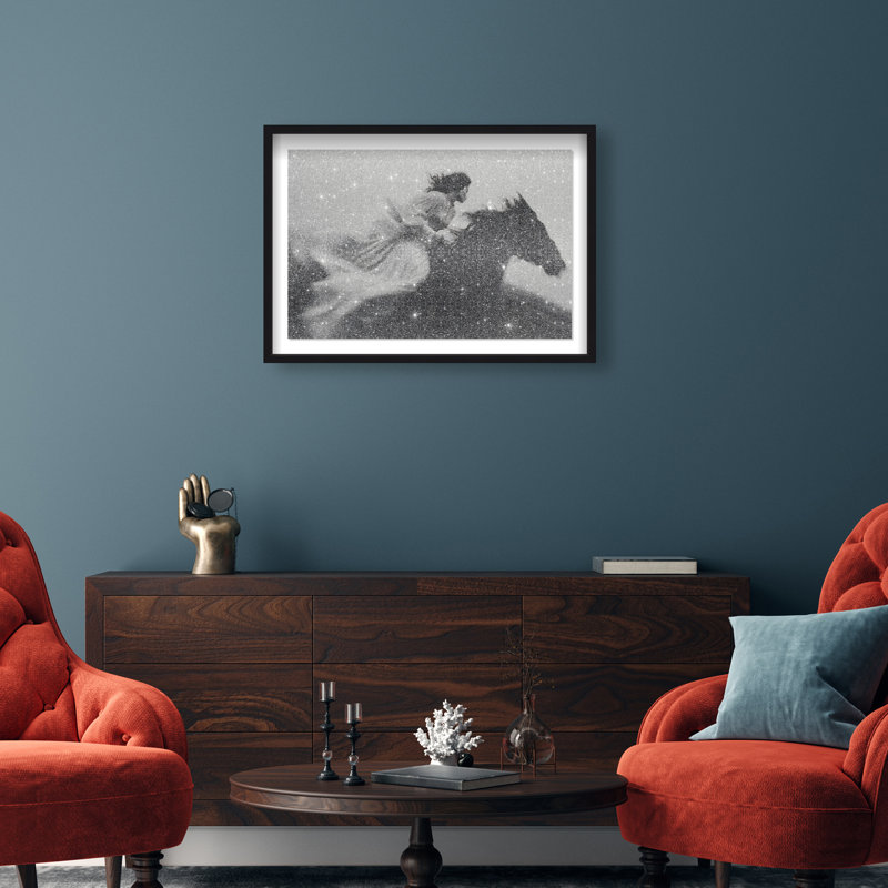 Spirit In Motion Print by Oliver Gal, 11.5"H x 16.5"W, Black Shadowbox