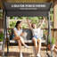 Outsunny 2-Seater Rattan Swing Chair with Stand Adjustable Canopy Dark Grey
