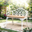 Mobilier d'extérieur en aluminium coulé avec banc de jardin Tulip-634163746
