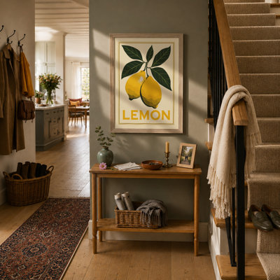Lemon Study Botanical - Framed Print
