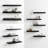 16“W Floating Shelves for Wall Decor, Kitchen, Bathroom, Workspace(set Of 3), Black-1771612358
