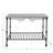Marble Top Iron Island Table with