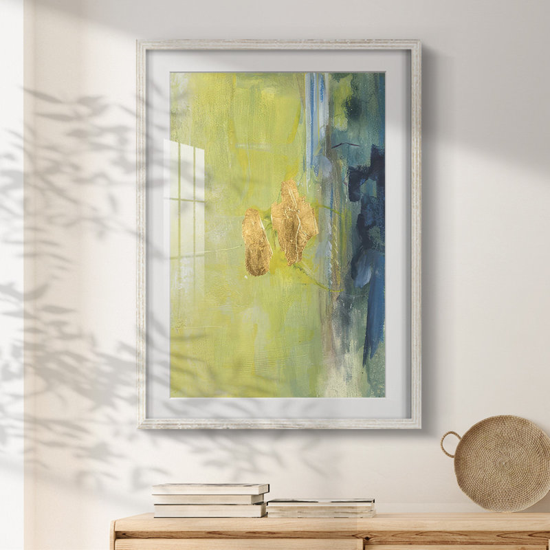 Embellished Seeking Wisdom II - Matted and Framed Under Acrylic Glass, Large Living Room Wall Art, 19.5" H x 16.5" W, White