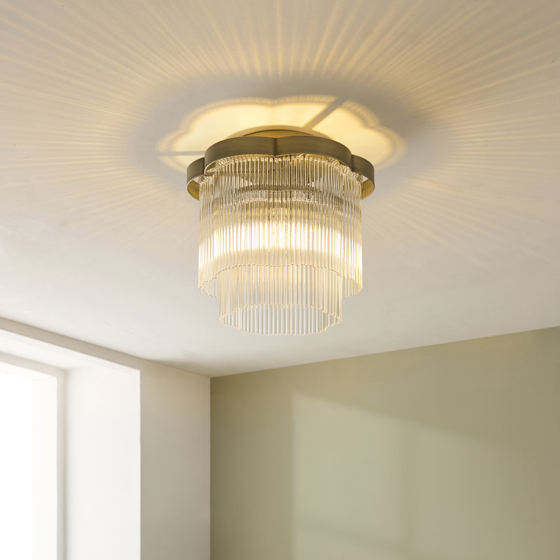 Clear Glass Flush Mount