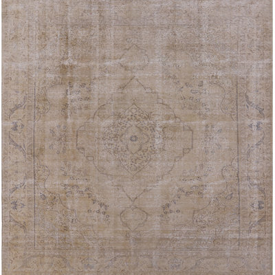 Tapis brun à motif abstrait Sebrina