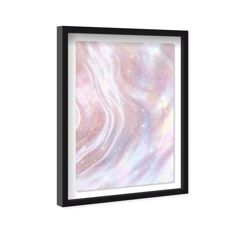 Iridescent Wave Print by Oliver Gal, 16.5"H x 11.5"W, Black Shadowbox