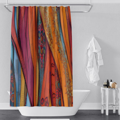 Roimata Abstract Shower Curtain
