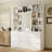 78.5"H 9-Drawer Display Bookcase with Built-in Mirror