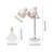 Electric Double Head Food Warmer Light