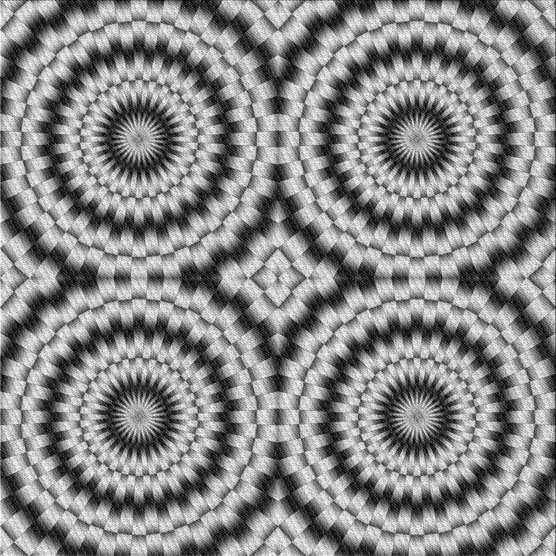 Tapis noir/gris tissé à la machine, Carré 4 pi
