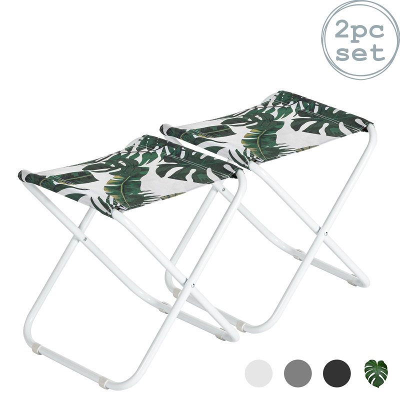 Harbour Housewares - Classic Folding Stools - Banana Leaf