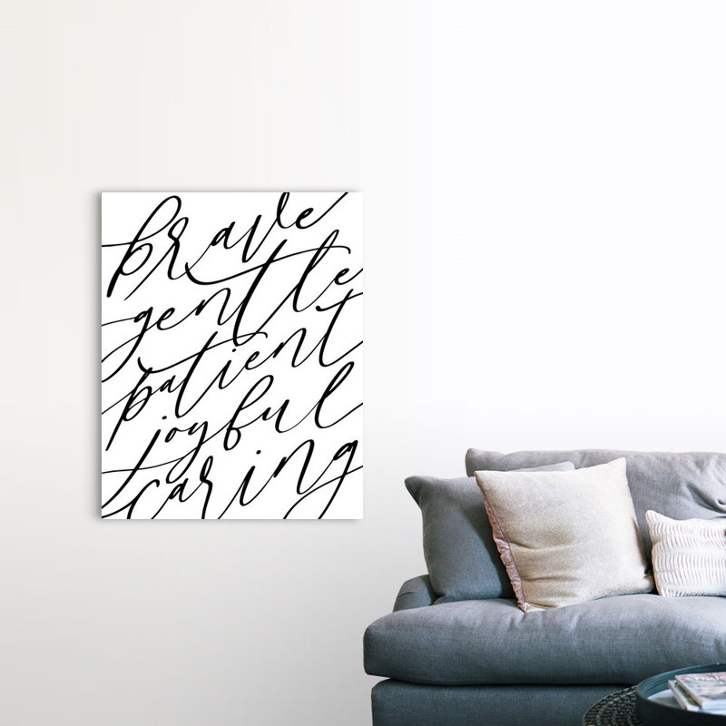 Affirmations II par Inner Circle - reproduction d'art textuel sur toile, Toile tendue, H 45 po x l 36 po x P 1,25 po