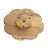 Wood Intricately Carved Floral Decorative Brown Cake Stand