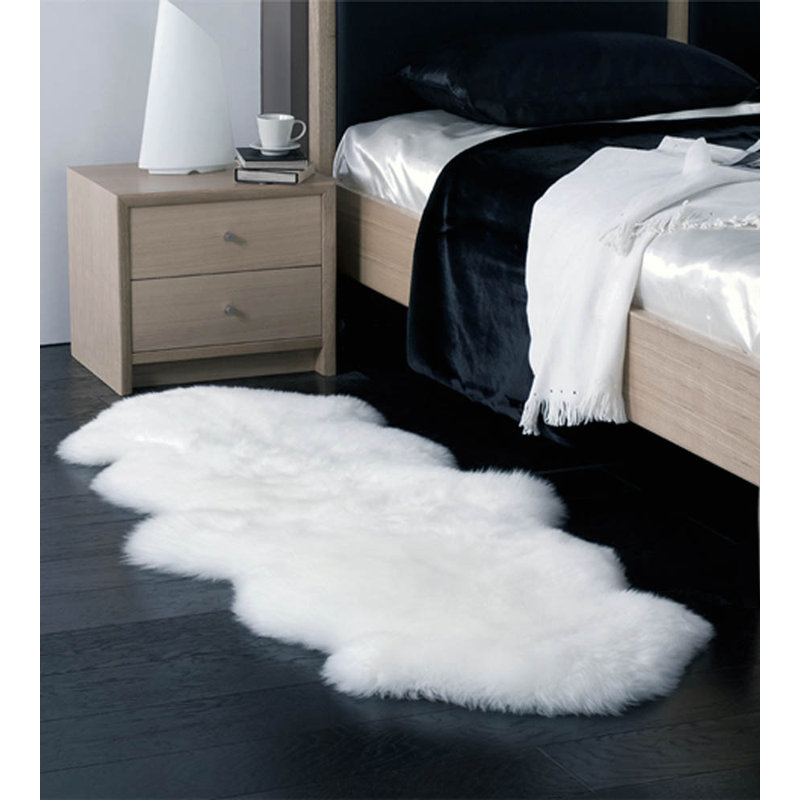 Tapis intérieur / extérieur en laine de mouton double tissé à la main Double New Zealand