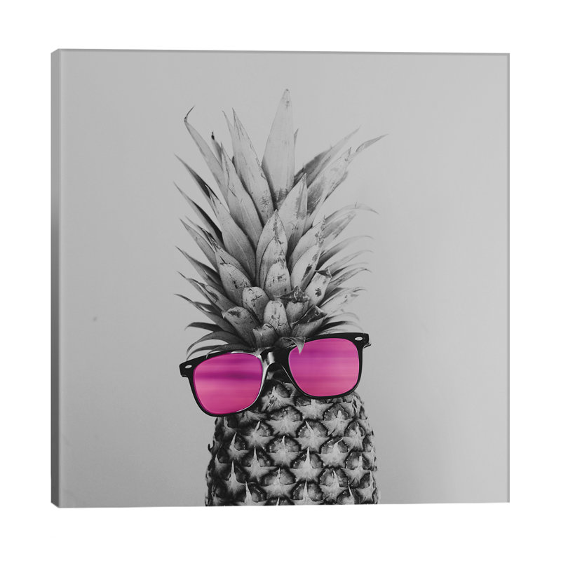 Mrs. Pineapple by Chelsea Victoria - Print on Canvas, No Frame, 93.98 cm H x 93.98 cm W x 3.175 cm D