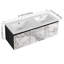 Meuble-lavabo double 47,6 po avec plateau en céramique Azaleia