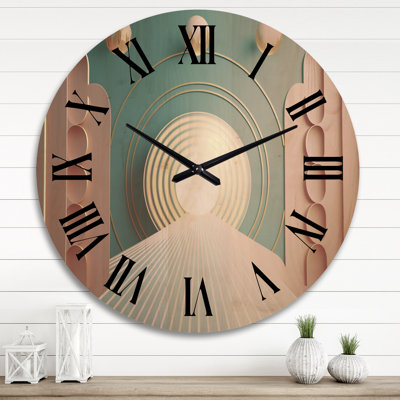 Horloge murale géométrique abstraite