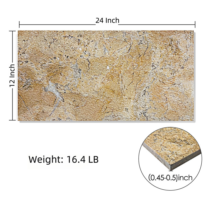 Leather Finished Marble Tile,1 box 4pcs