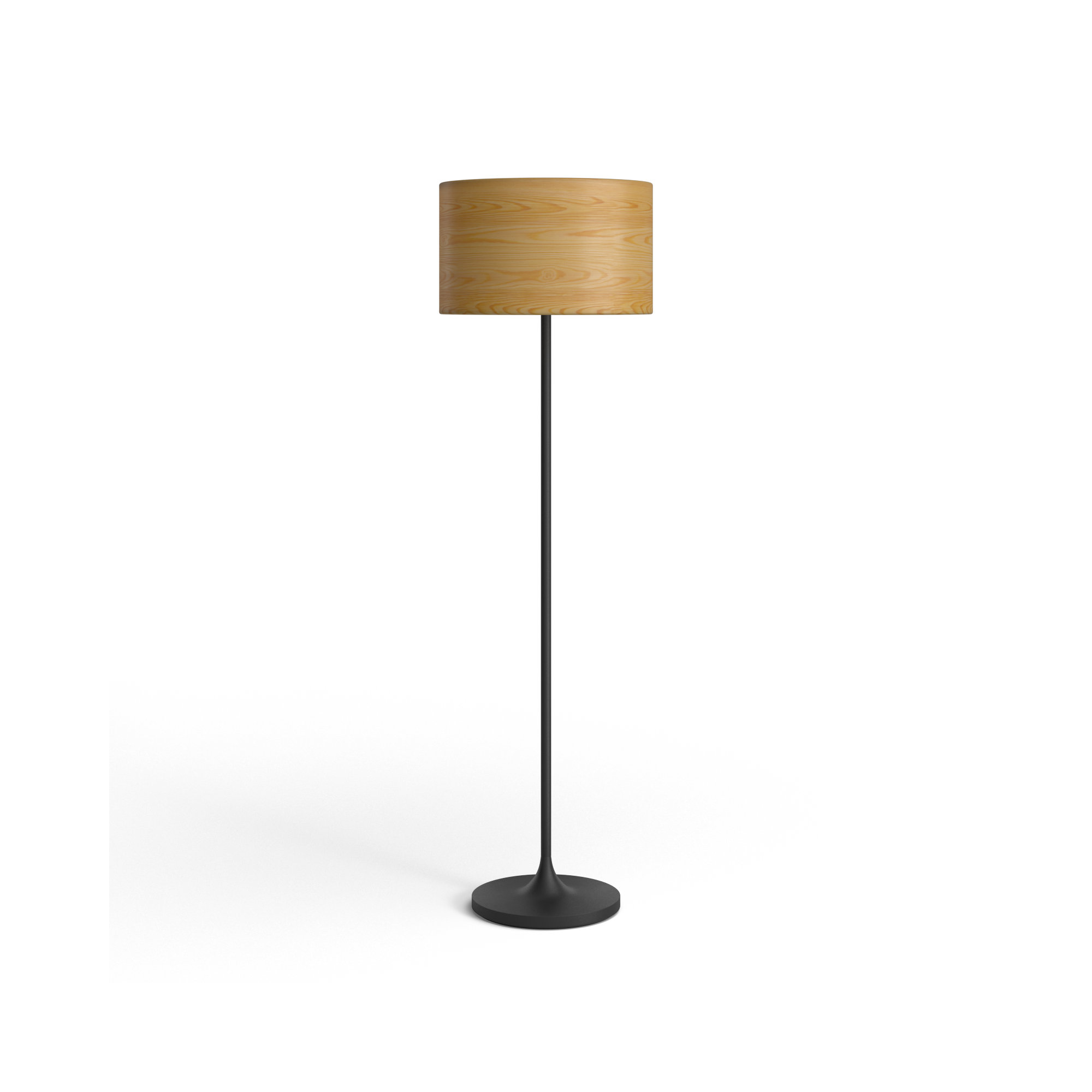 California 59.5'' Floor Lamp, Beige, Black
