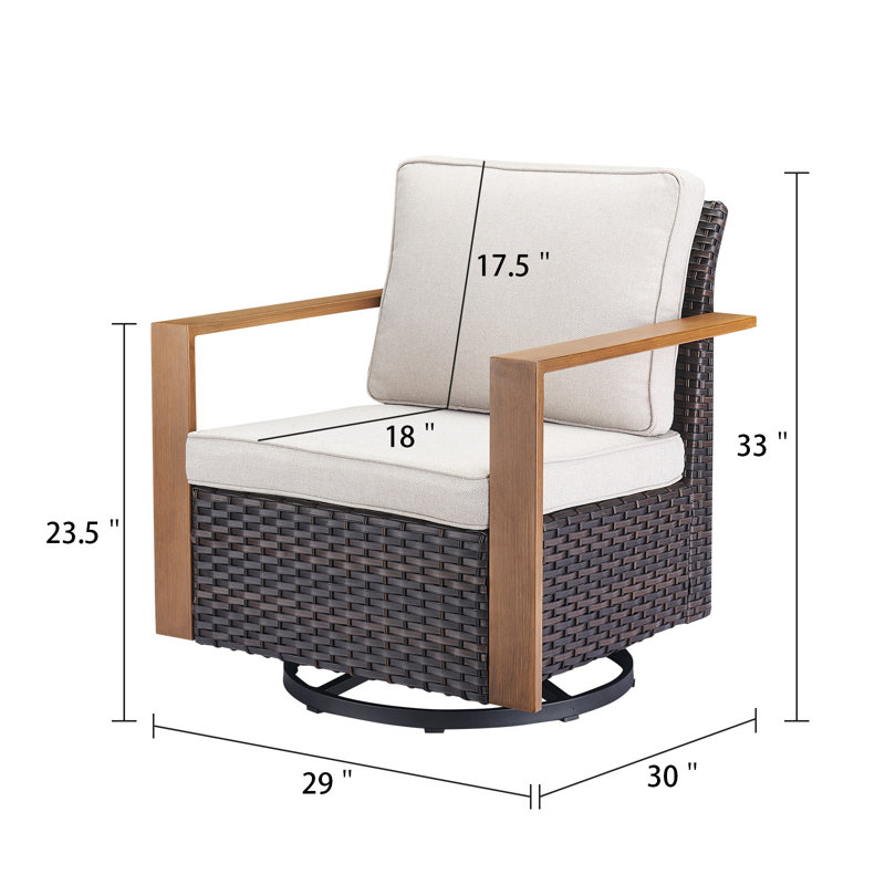 Chaise berçante d'extérieur Kelyse