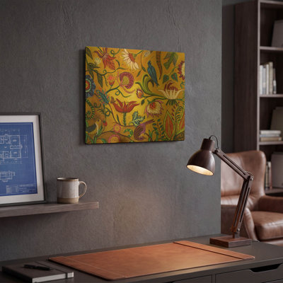 'Nature Network' By Catherine A Nolin Gold Metal Wall Art, 16" x 12"