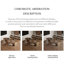 Bureau d'écriture ovale en bois massif Nut-Brown-626625757-626625758