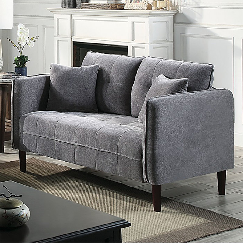 Causeuse Parkines, Chenille beige, H 34,63 po x l 52,38 po x P 32,63 po