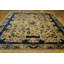 Tapis chinois antique ivoire et bleu Pékin