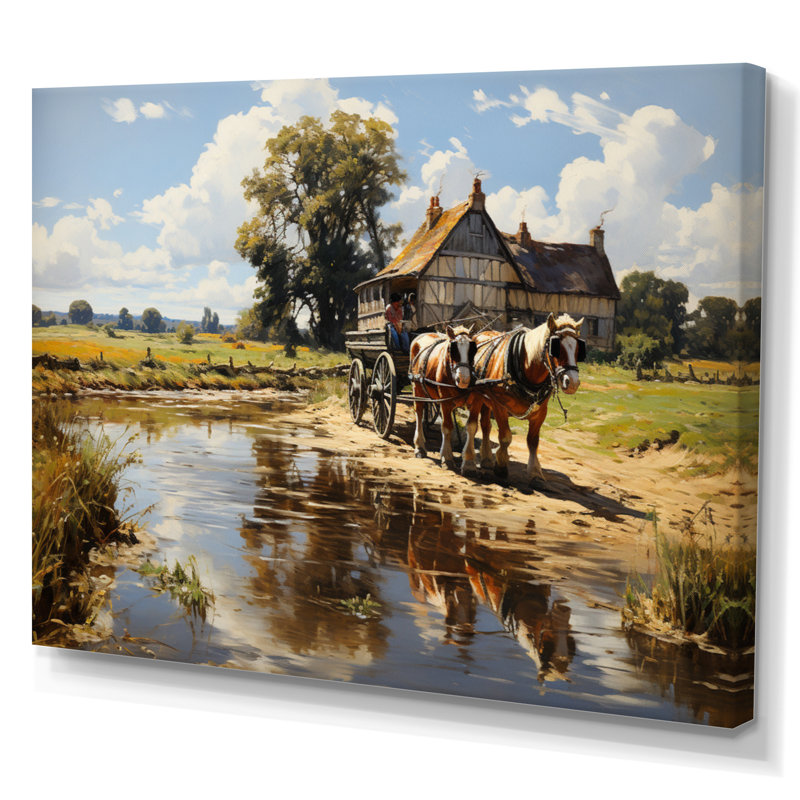 " The Hay Wainjohn Constables I ", 24" H x 32" W x 1" D, Wrapped Canvas