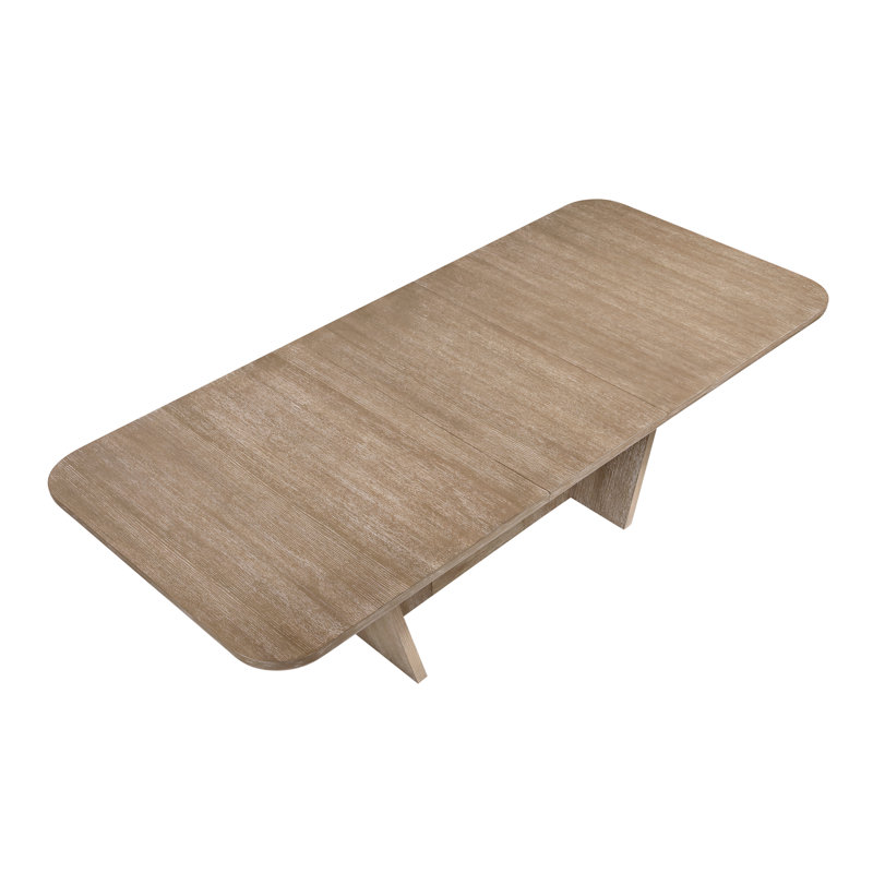 Table de salle à manger en bois L 43 po x l 94 po - Naturel - extensible - 1 pièce