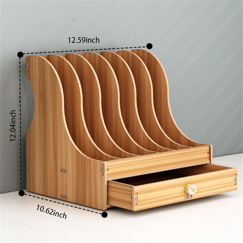 Organisateur de bureau en bois manufacturé Marixa