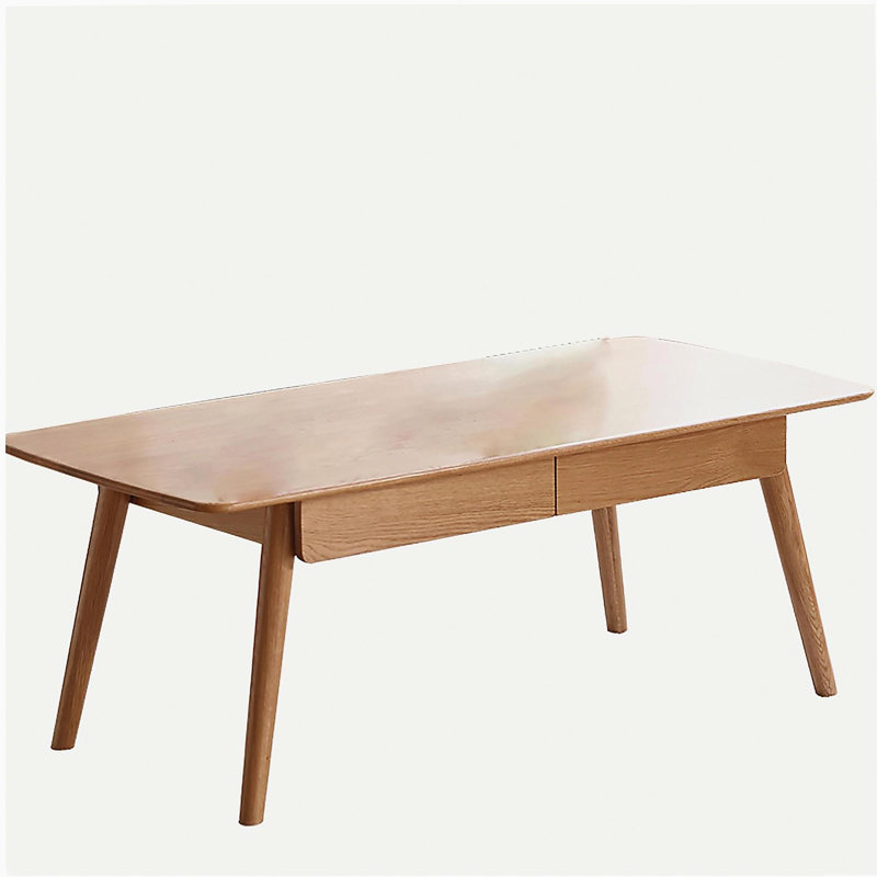 Table centrale Table basse 100% bois massif Plateau supérieur Table basse Largeur 100 x Profondeur 50 x Hauteur 44 cm Bureau d'étude Travailler de la maison Facile à assembler Bois naturel avec tablette de rangement