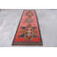 Tapis de couloir 39,4 x 130,7 pouces en laine, motif géométrique traditionnel orange