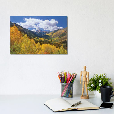 Haystack Mountain With Aspen Forest, Maroon Bells-Snowmass Wilderness, Colorado by Tim Fitzharris - Gallery-Wrapped Canvas Giclée on Canvas
