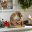 Décoration en bois foncé Mary and Joseph 12 x 11,5 x 2,75
