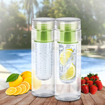 Cupture 24 ounce Fruint Infuser Water Bottle White
