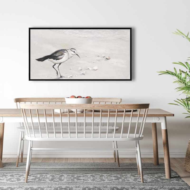 Semipalmated sandpiper - 24"x48" Framed canvas