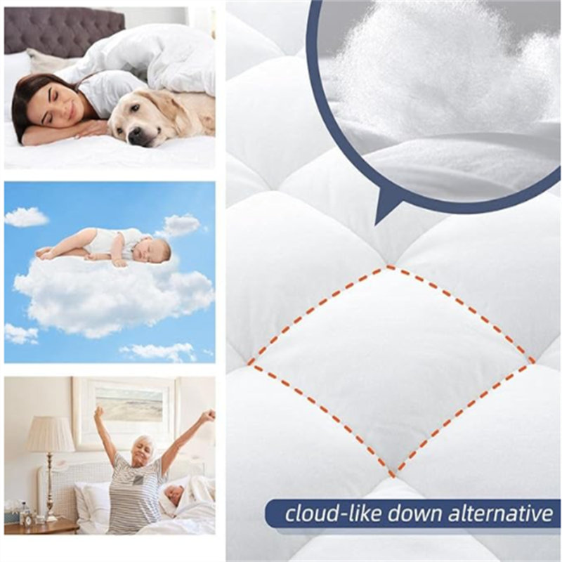 Housse de protection antidérapante pour matelas, Lit double 