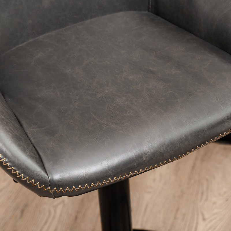 Tabouret de bar pivotant Mid-Century, Gris