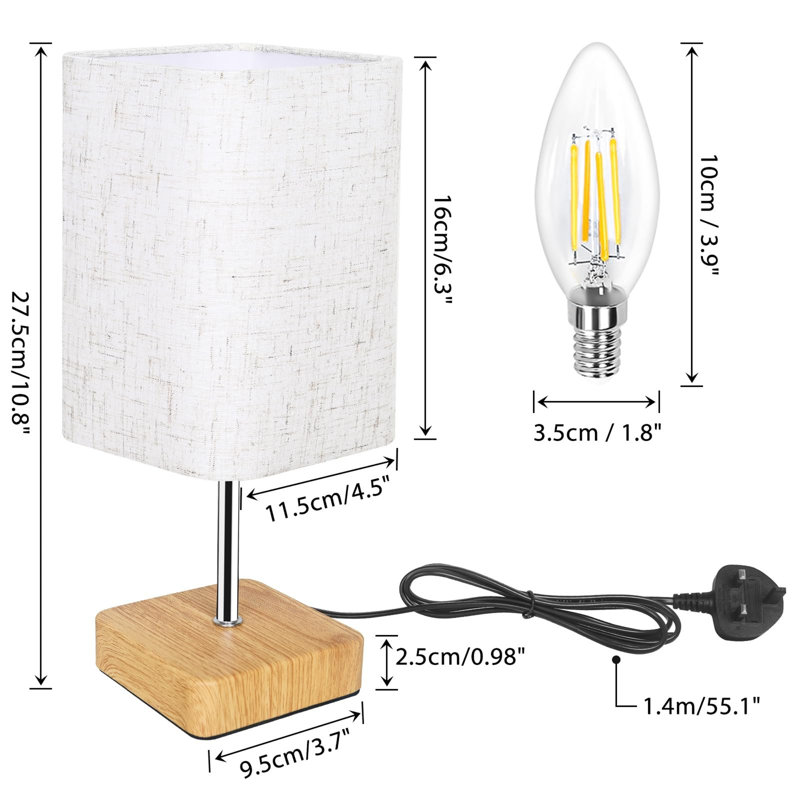 Wood Table Lamp