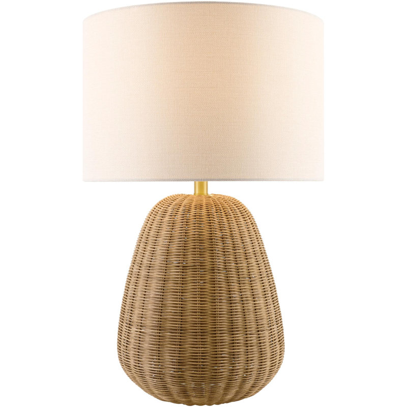 Lampe de table Ollie, Brun, Blanc