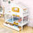 Bosonohy Kids Twin Over Twin Bunk Bed with Drawers-400229200