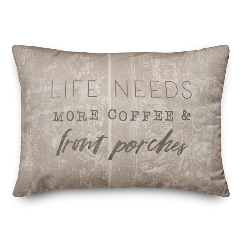 Outdoor Reversible Throw Pillow