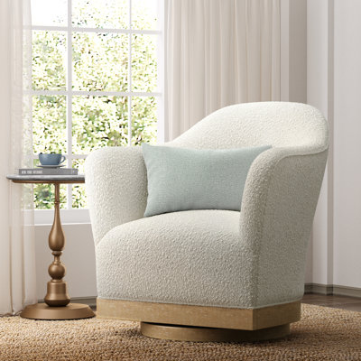 Fauteuil d'appoint pivotant Col Beige