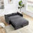 Leiyla Modern 55" Convertible Sofa Bed with Detachable Arm Pockets-275014923