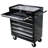 7 Drawers Workshop Trolley With Wheels - Black, Lockable Cabinet, Bearing Slide, Heavy-Duty Steel Build, 4 , 2 Stopper Black 7 Tool Rolling Wheels, Feature, Slides, Construction, Wheeled-2047583486