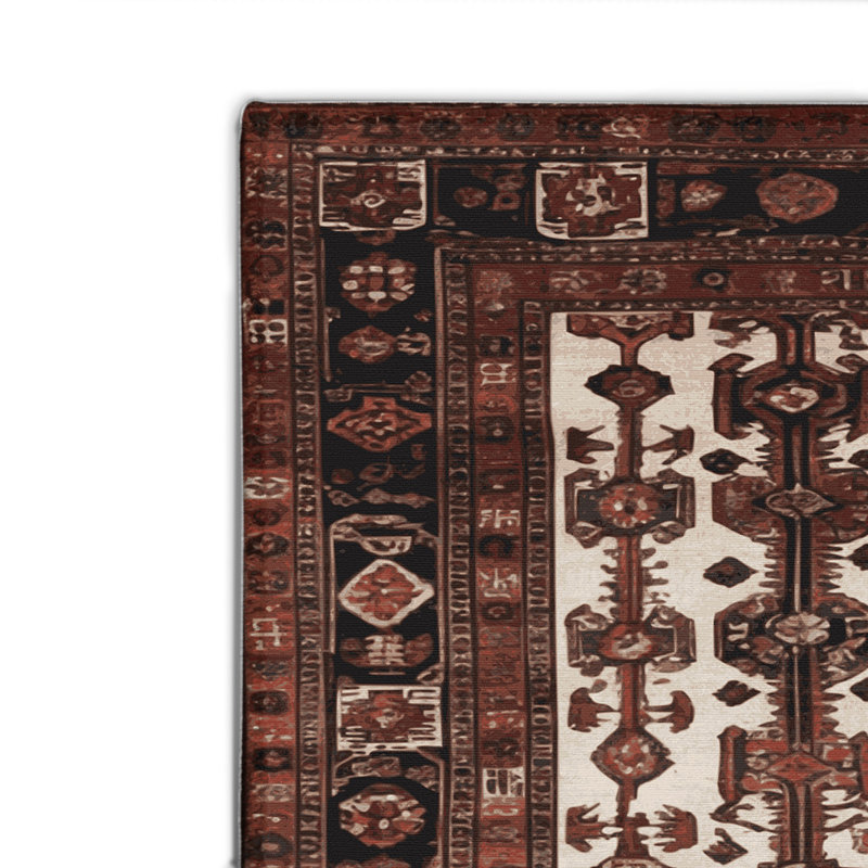 Tapis turc intérieur et extérieur noir, Rectangulaire 8 pi x 10 pi