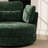 Upholstered Slipcovered Oversized Swivel Barrel Accent Chair-1315123167
