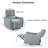 Wall-Hugger Power Recliner Chair for Small Spaces, 32" Wide PU Leather Electric Recliner w/ USB-C Port-894978744